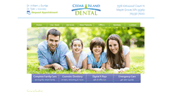 Desktop Screenshot of cedarislanddental.com